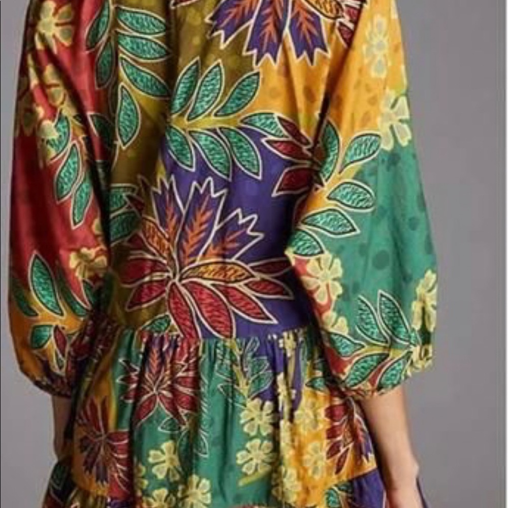 Anthropologie Flowy Mini Dress Conditions Apply - Picture 6 of 10